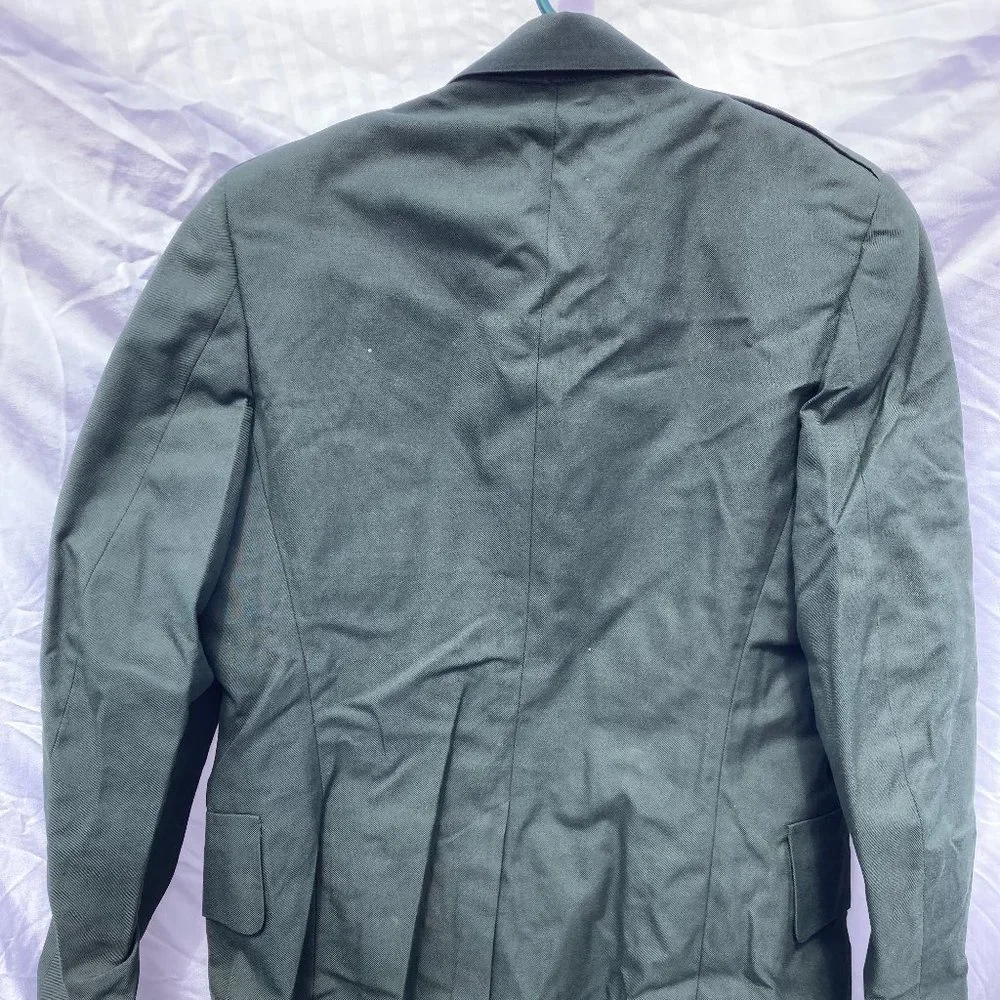 Vintage U.S. Army Men's Coat Green 36R Dress Uniform DeRossi & Son Overcoat - Picture 7 of 10